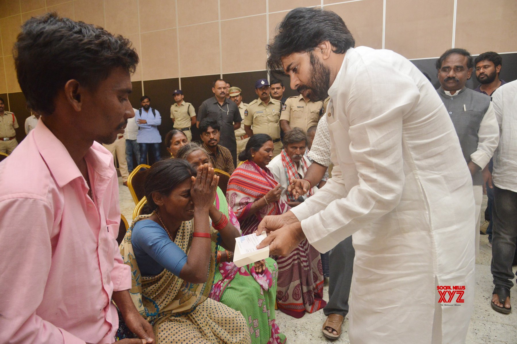 Janasena Chief Pawan Kalyan Met Families Of Road Accident Victims