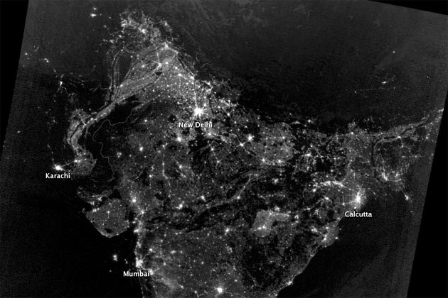 The Real Photo of Diwali Lights from NASA The Real Photo of Diwali Lights from NASA