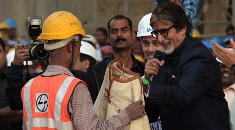 Big B Donates 'Silsila' Jacket to Needy for Winter