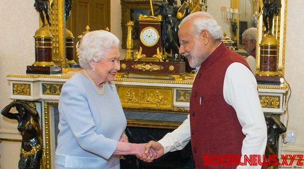 Queen Elizabeth II Has Modi over for Lunch