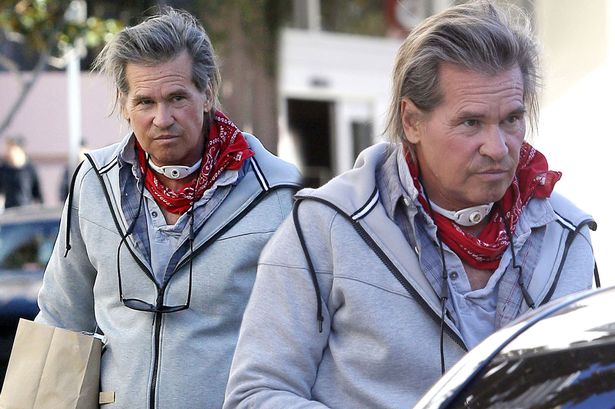 Val Kilmer Pictured with Breathing Aid