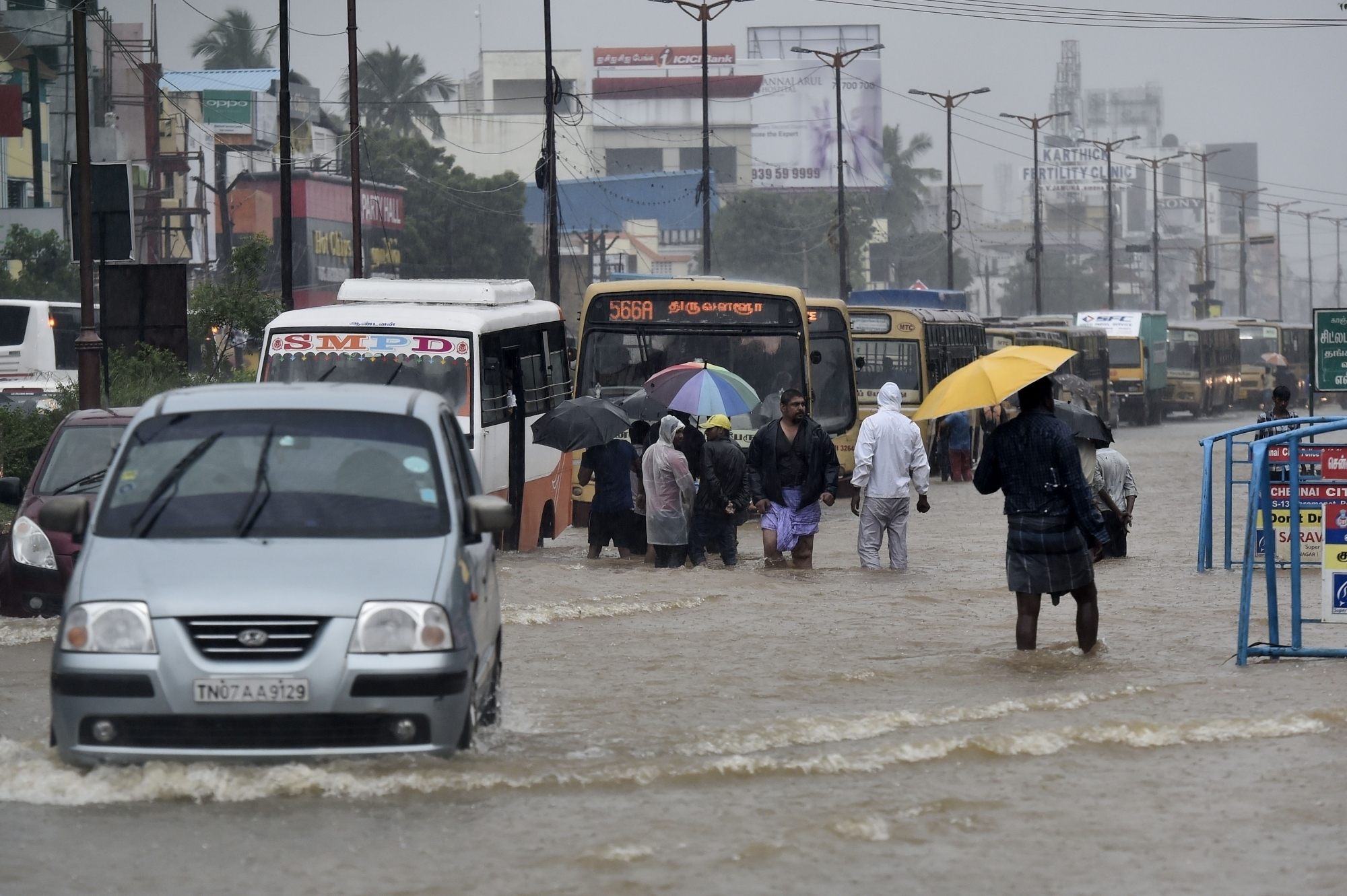 Chennai Inundated, People Face Hardships