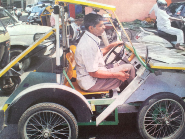 Bengaluru Man Travels 3,000 Km in Self-Built Solar Car