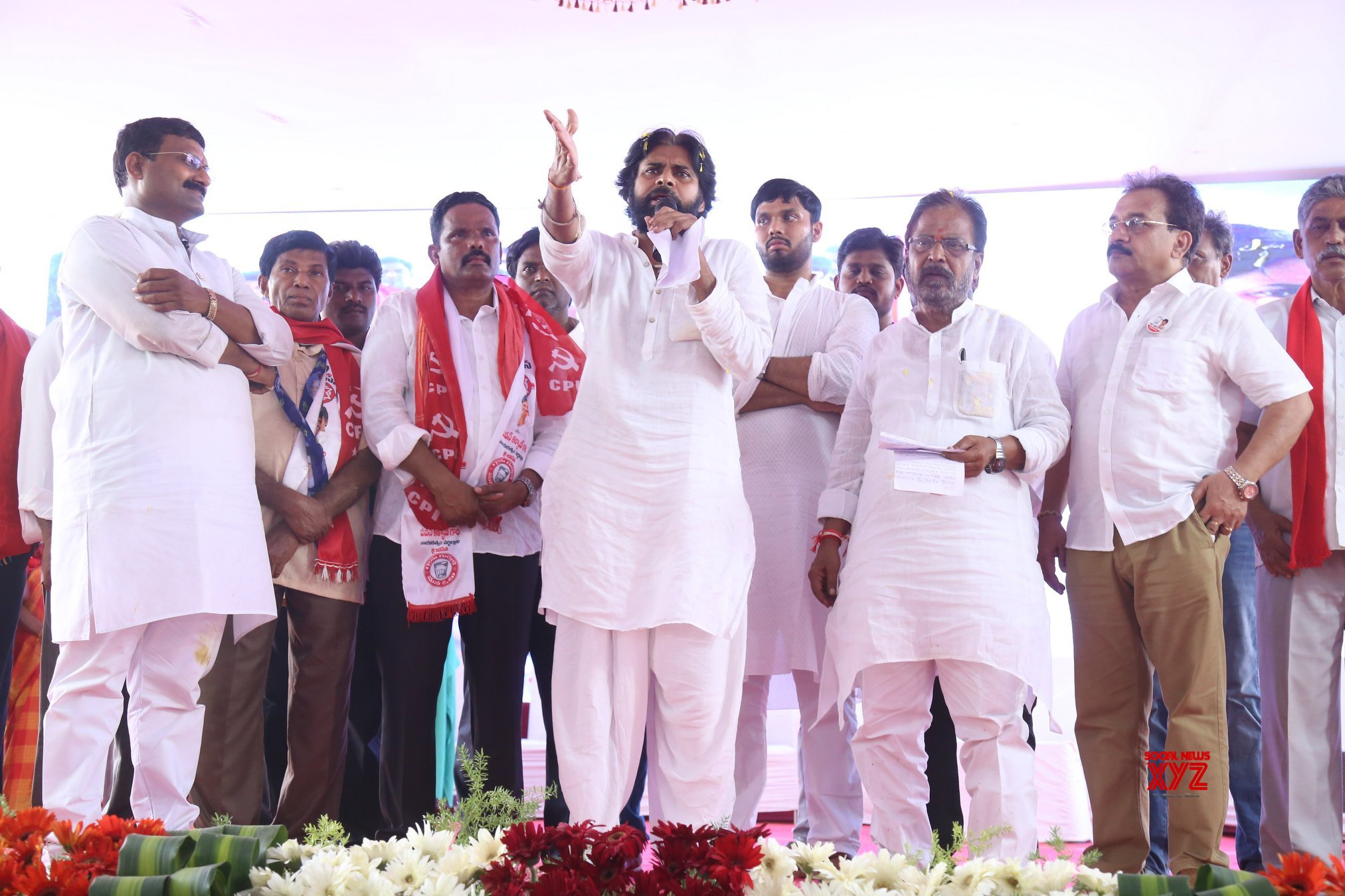 JanaSena Chief Pawan Kalyan Election Sankharavam In KAVALI - Gallery ...