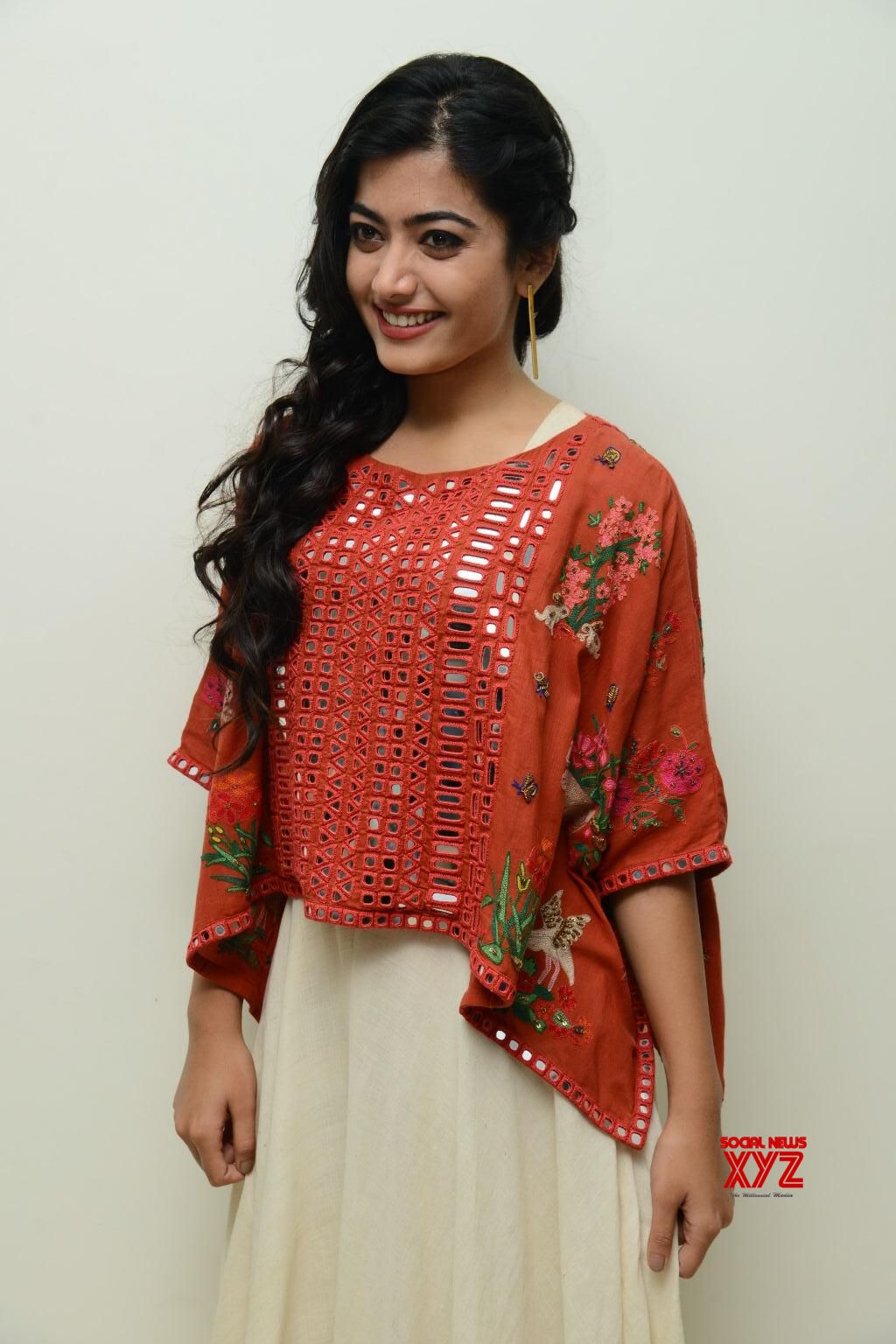 Actress Rashmika Mandanna Stills From Chalo Movie Teaser Launch ...