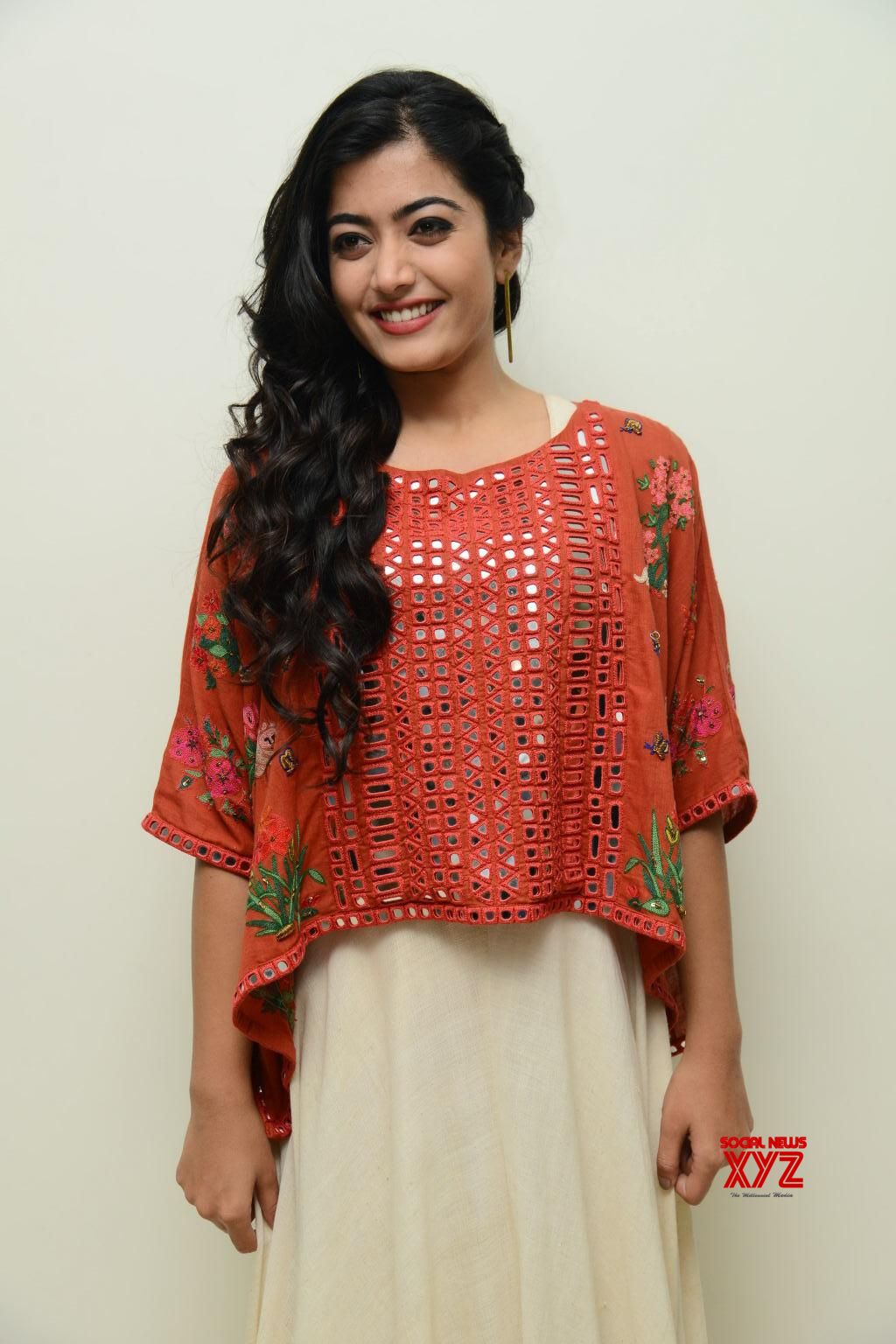 Actress Rashmika Mandanna Stills From Chalo Movie Teaser Launch ...