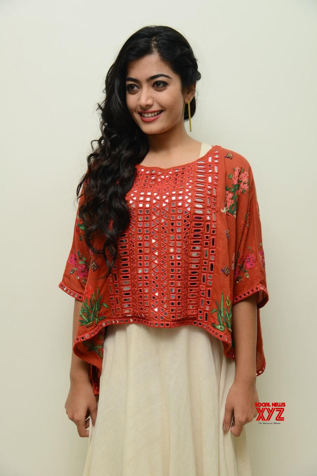 Actress Rashmika Mandanna Stills From Chalo Movie Teaser Launch ...