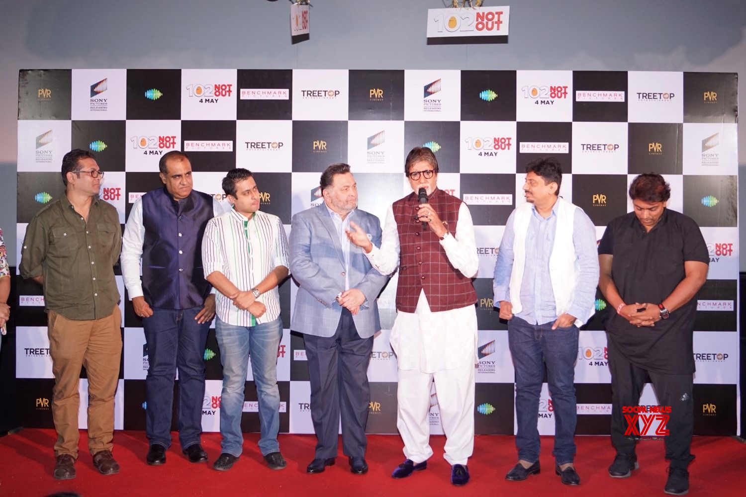 Mumbai: Song Launch Of Film "102 Not Out" Rishi Kapoor, Amitabh ...