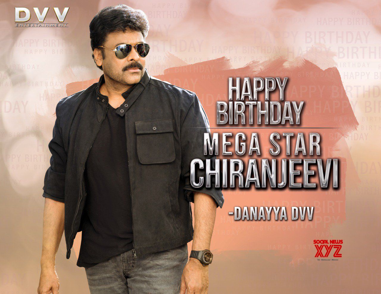 Mega Star Chiranjeevi Birthday Wishes Posters - Social News XYZ