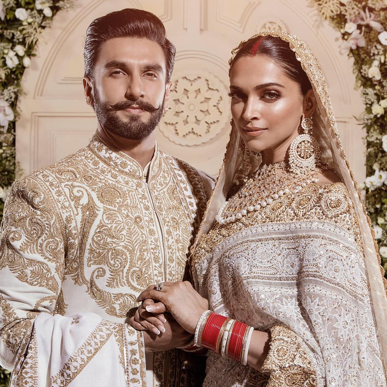 Ranveer Singh And Deepika Padukone HQ Stills From Wedding Reception In ...