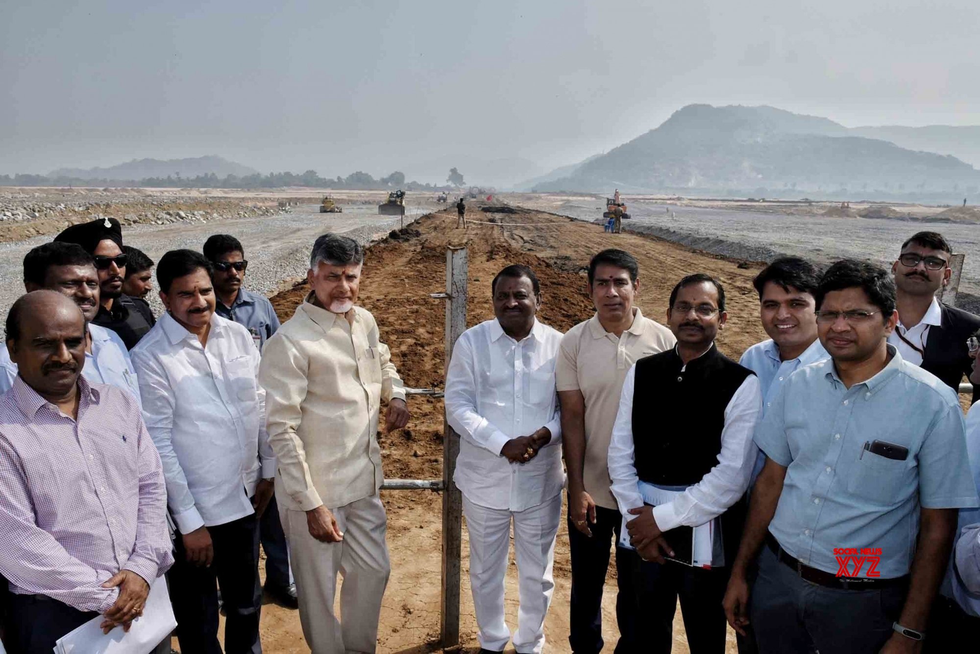 Godavari (Andhra Pradesh): Chandrababu Naidu At Polavaram Project Site ...