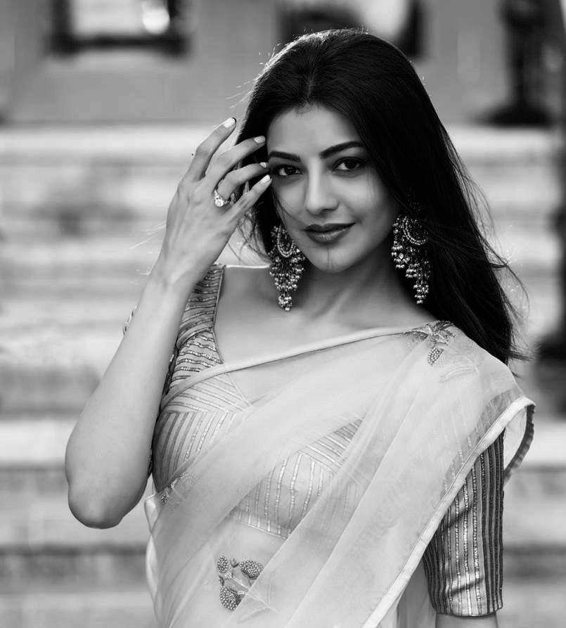 Actress Kajal Aggarwal Stills From Indian 2 Movie Opening - Social News XYZ