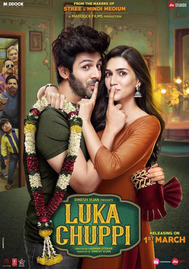 Kartik Aaryan And Kriti Sanon Starrer Luka Chuppi Movie First Poster Social News Xyz