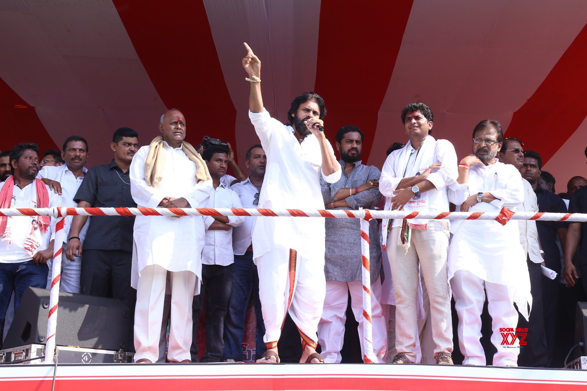 JanaSena Chief Pawan Kalyan Election Sankharavam In Kaikaluru Gallery ...