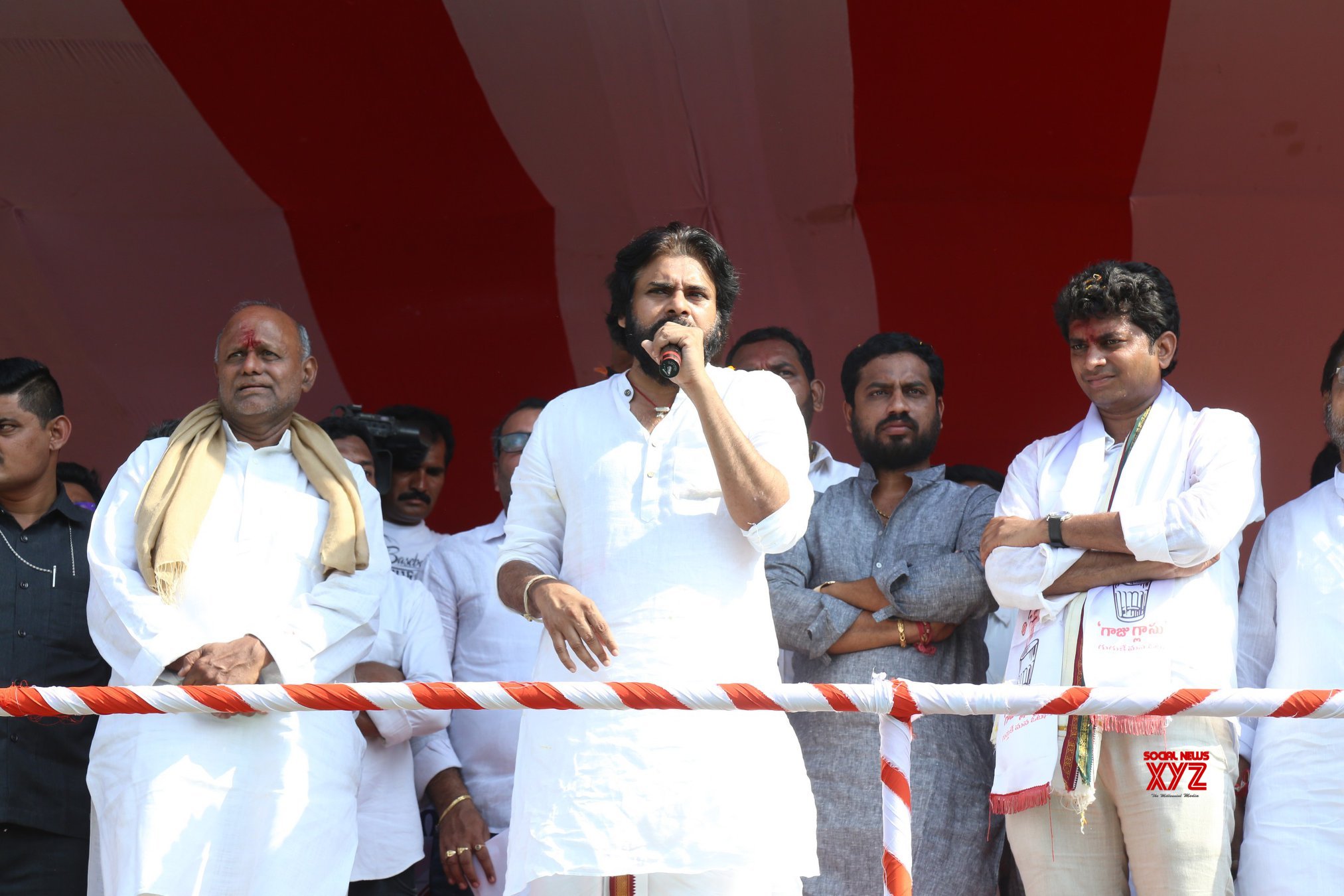 JanaSena Chief Pawan Kalyan Election Sankharavam In Kaikaluru Gallery ...