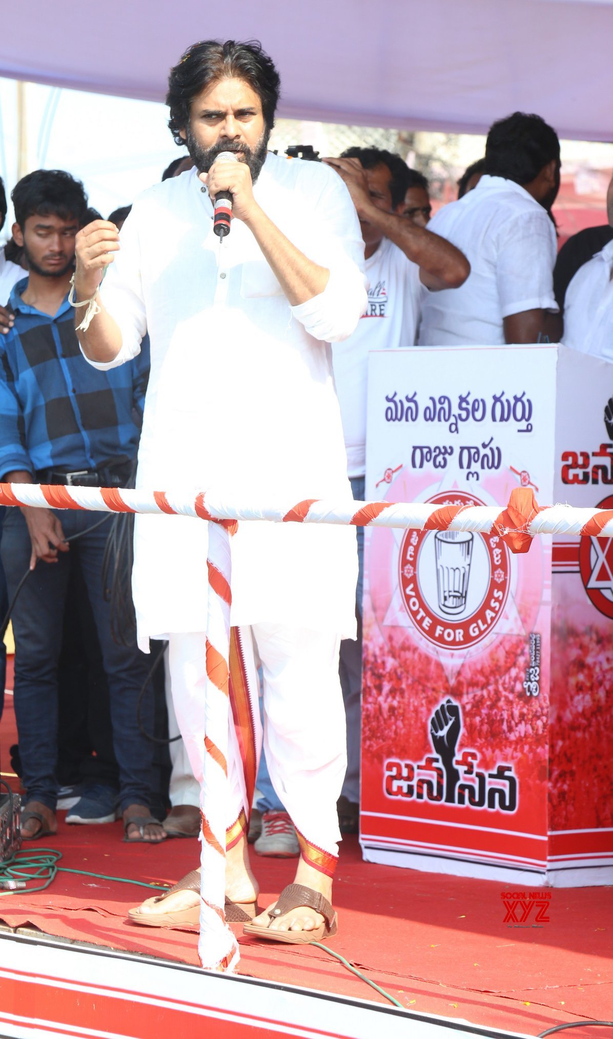 JanaSena Chief Pawan Kalyan Election Sankharavam In Kaikaluru Gallery ...