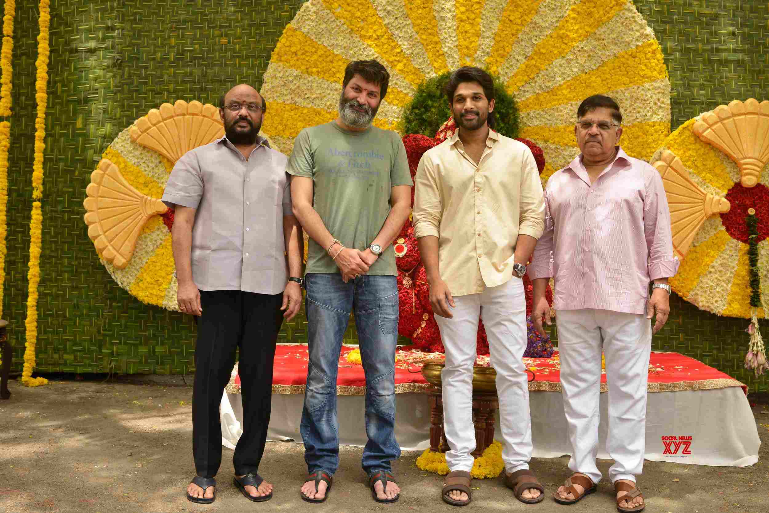 Allu Arjun And Trivikram's AA19 Movie Opening Gallery - Social News XYZ