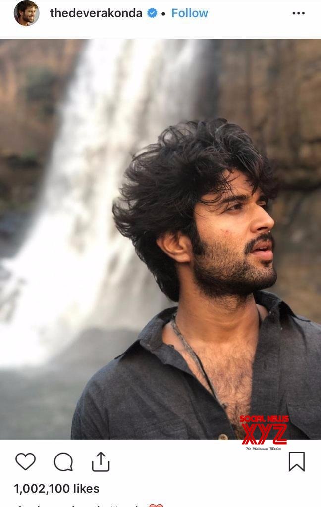 Vijay Deverakonda Gets One Million LIKES For His Picture On Instagram ...