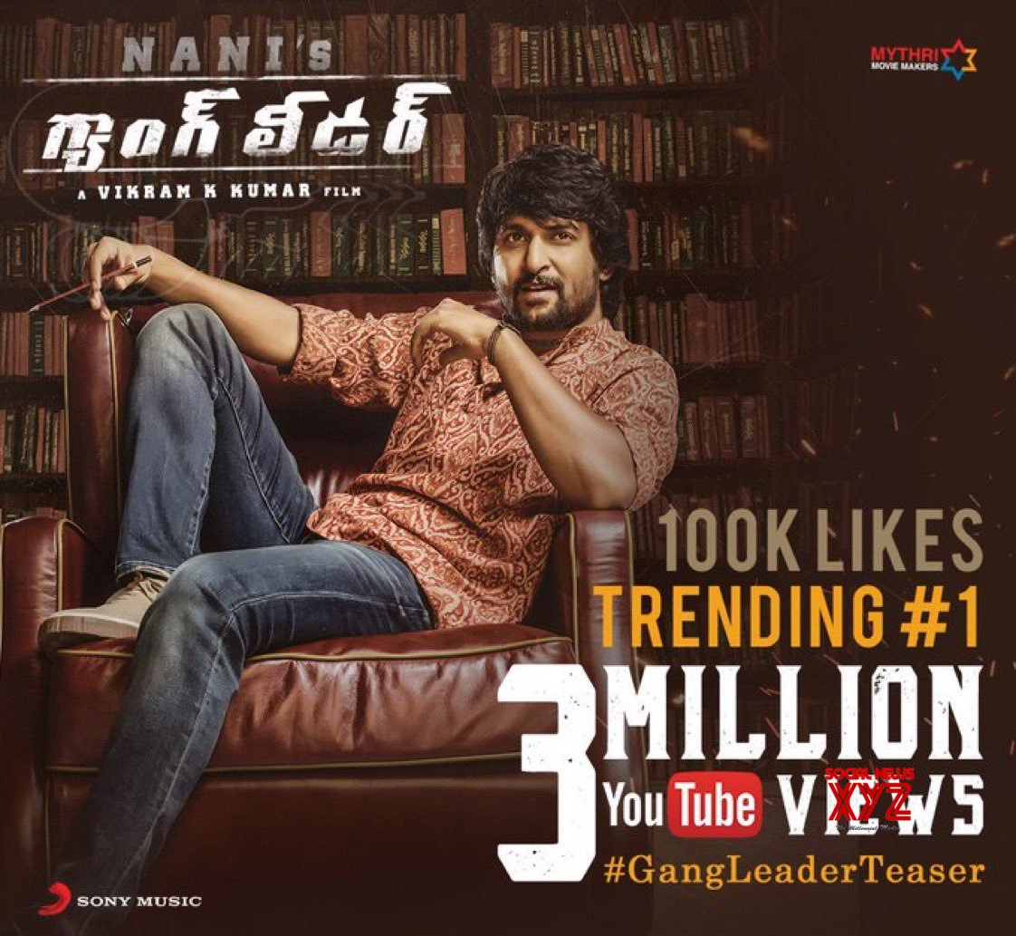 Nani's Gang Leader Teaser Crosses 3 Million Real Time Views - Social ...