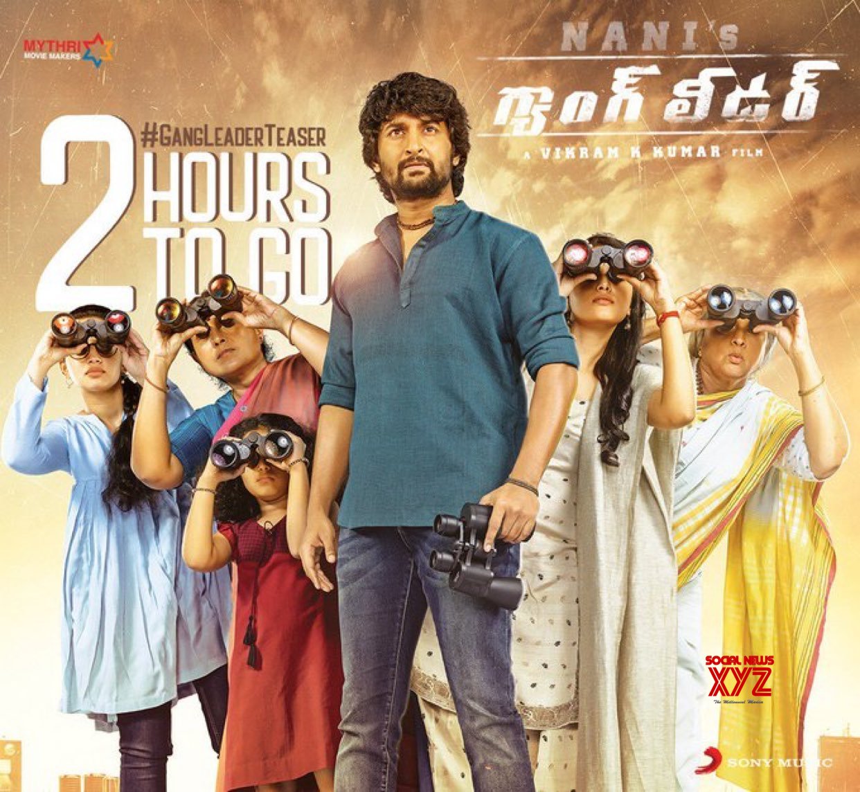 Nani's Gang Leader Movie Teaser 2 Hours To Go Poster - Social News XYZ