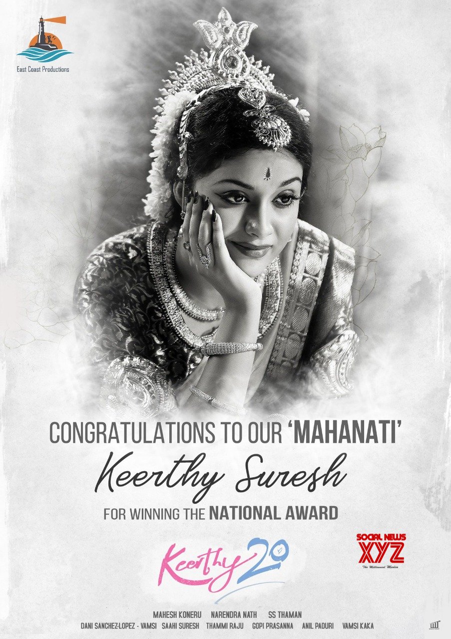 Keerthy Suresh Wins Best Actress National Award At 66th National Awards