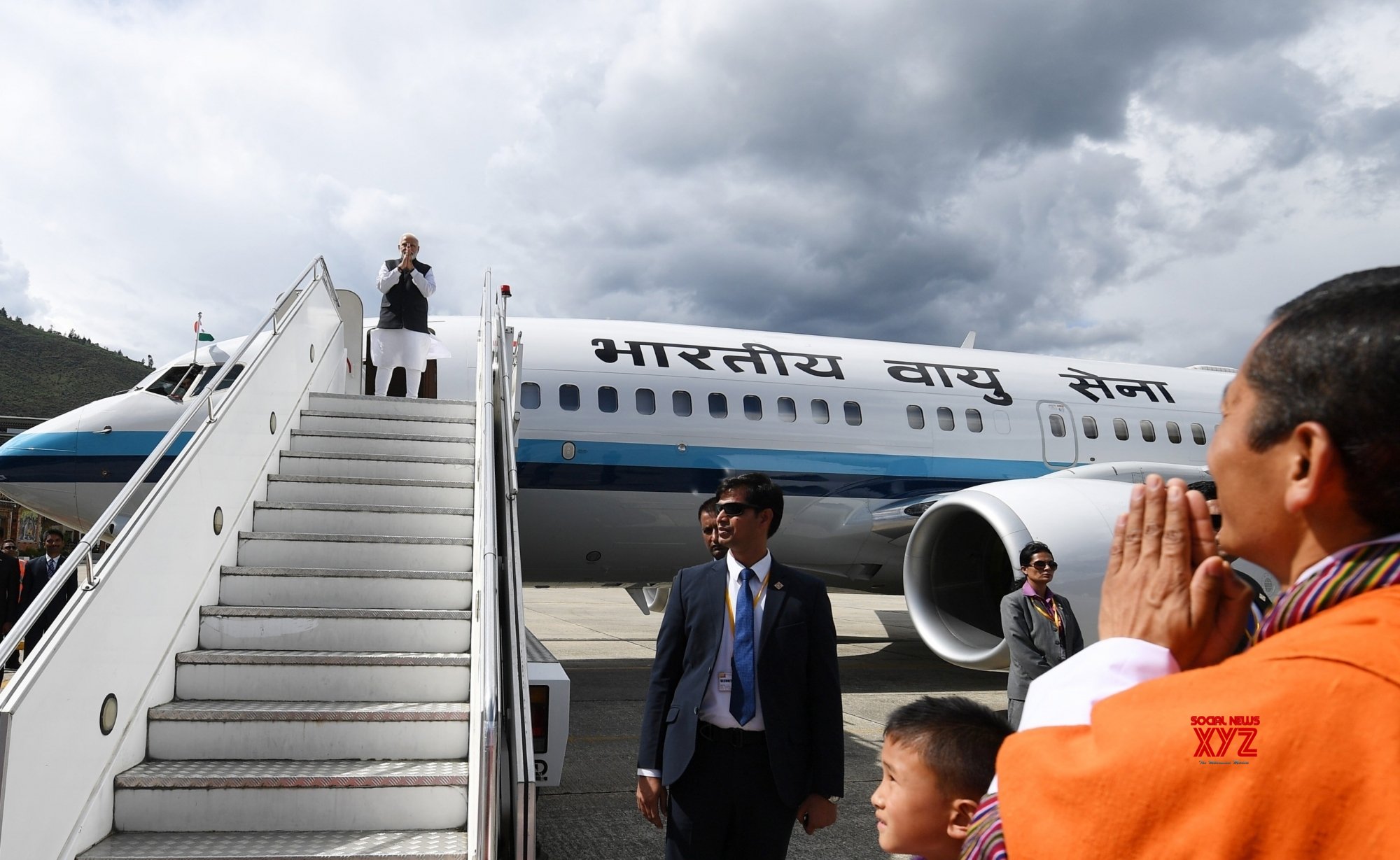 Thimpu (Bhutan): PM Modi Emplanes For Delhi #Gallery - Social News XYZ