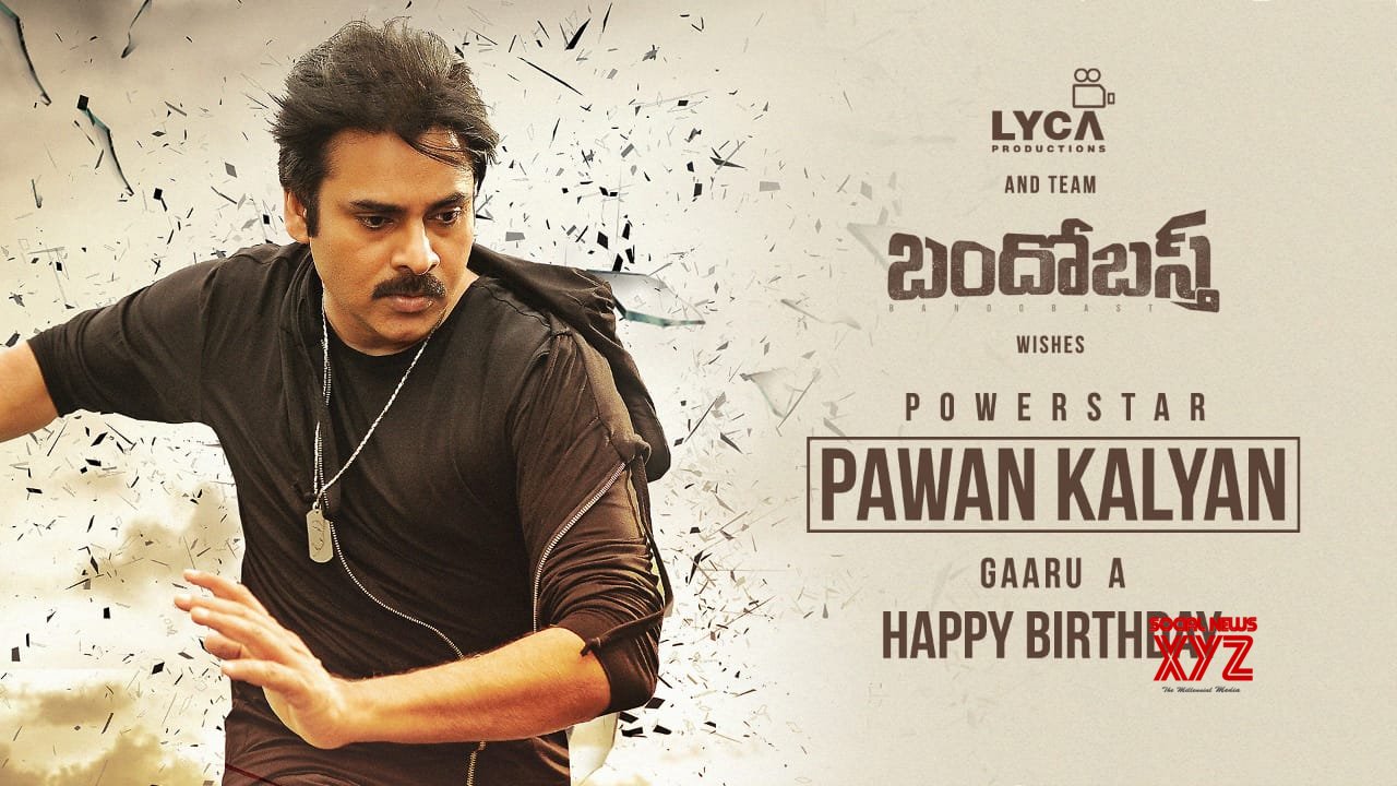 Pawan Kalyan Birthday Wishes Posters By Suriya's Bandobast Movie Team ...