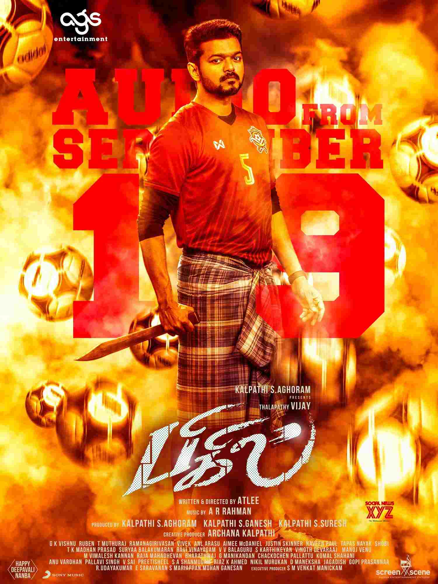 Vijay's Bigil Movie Brand New Poster - Social News XYZ