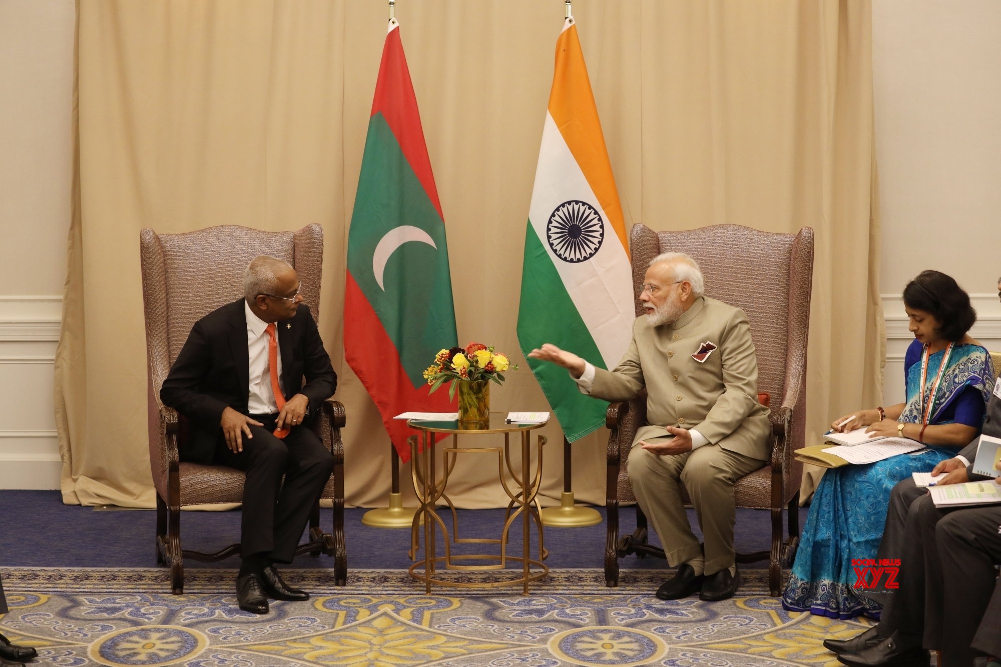 New York: PM Modi Meets Maldives President #Gallery - Social News XYZ