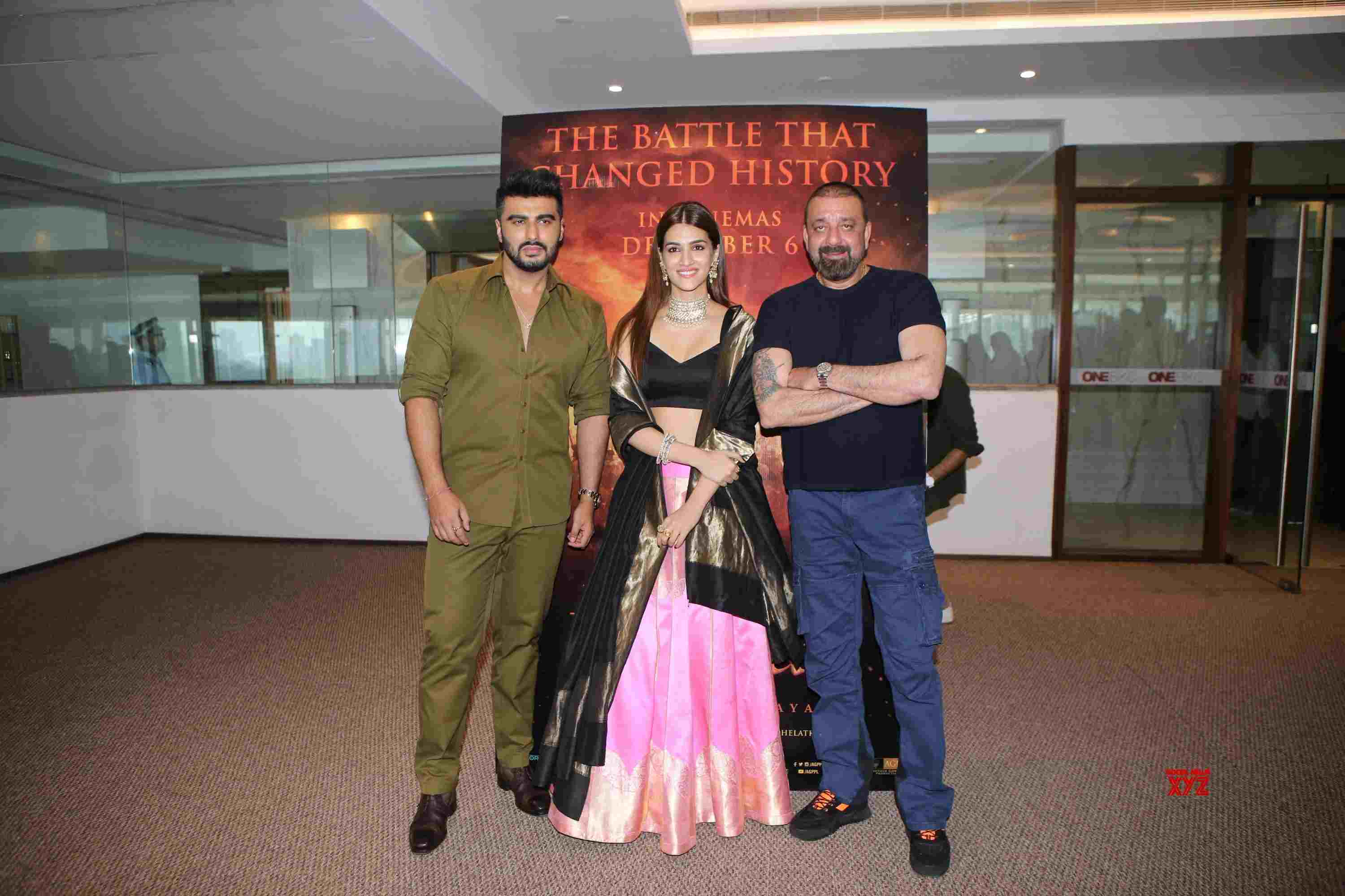 Arjun Kapoor, Kriti Sanon, And Sanjay Dutt At Panipat Movie Trailer ...