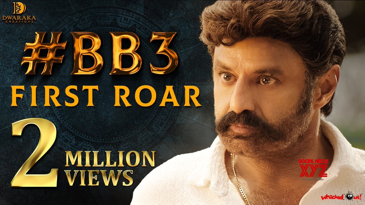 Nandamuri Balakrishna's First Roar From BB3 Movie Gets 2 Million Views ...