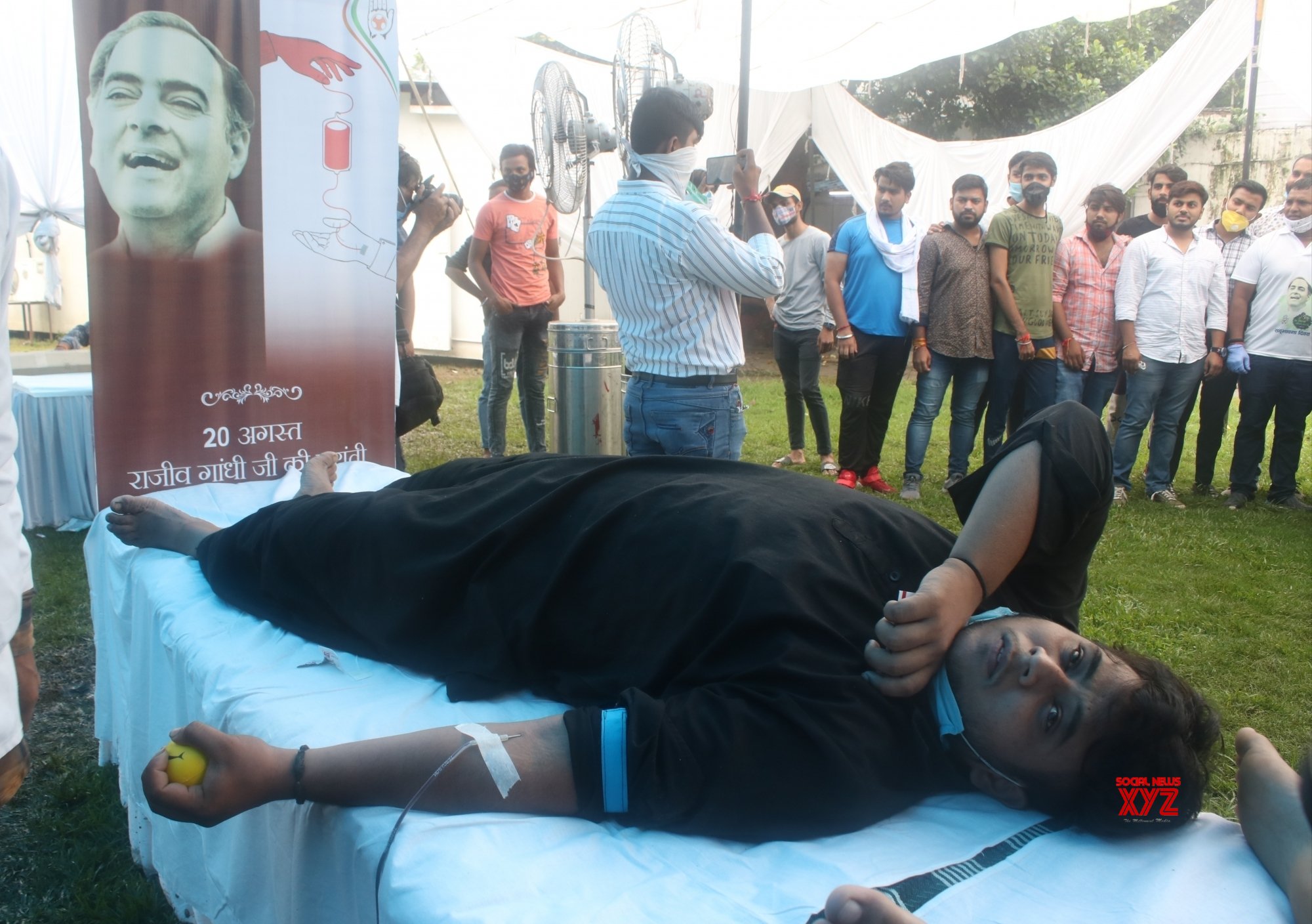 New Delhi: IYC Organises Blood Donation Camp On Rajiv Gandhi's 67th ...