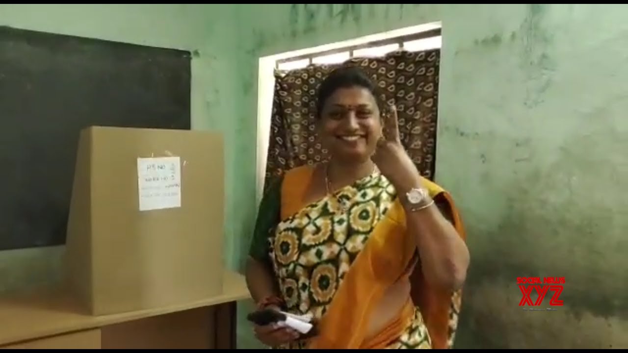 YCP MLA Roja Casts Her Vote @ Nagari | MS entertainments (Video)