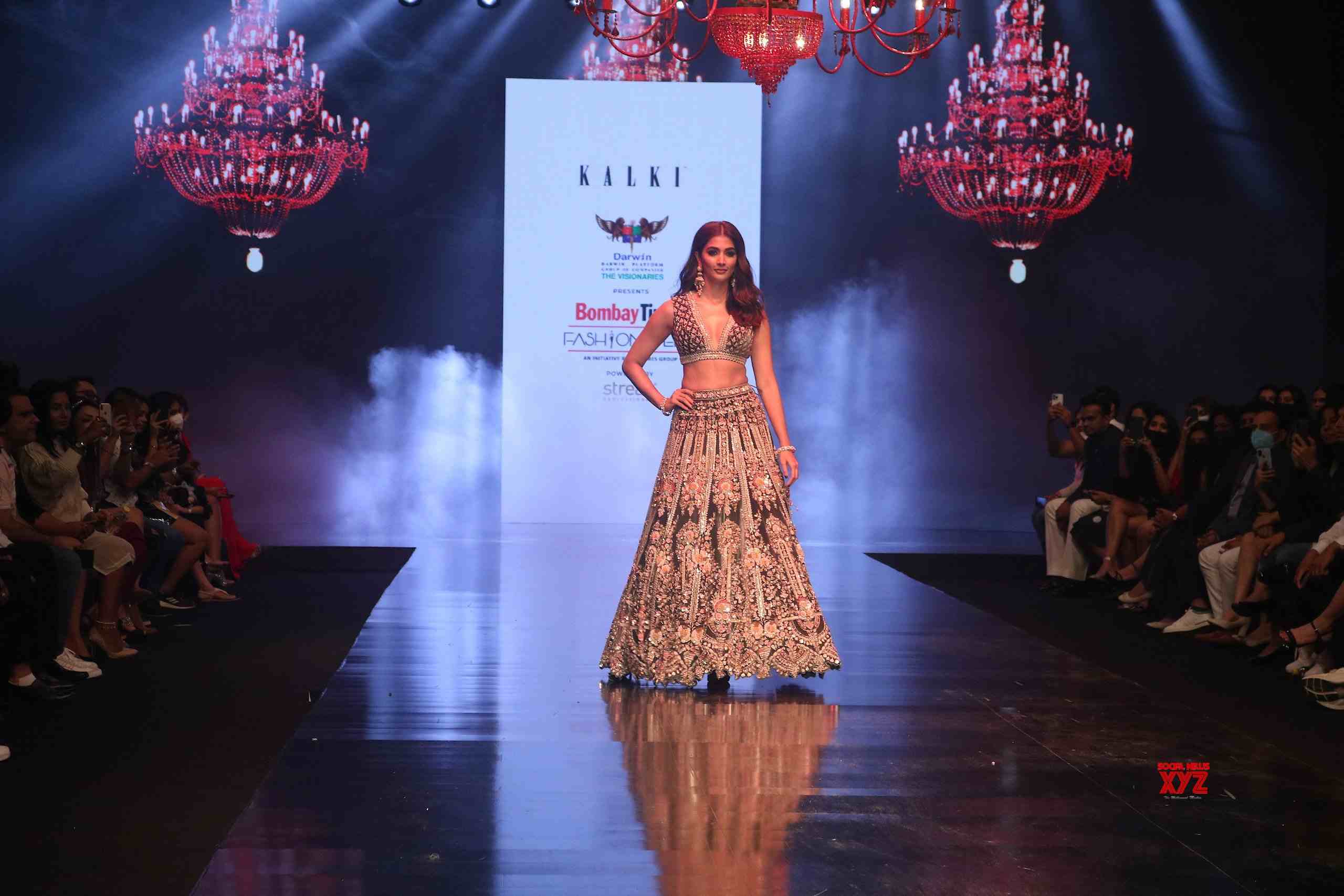 Actress Pooja Hedge Walks The Ramp As Show Stopper At Bombay Times ...