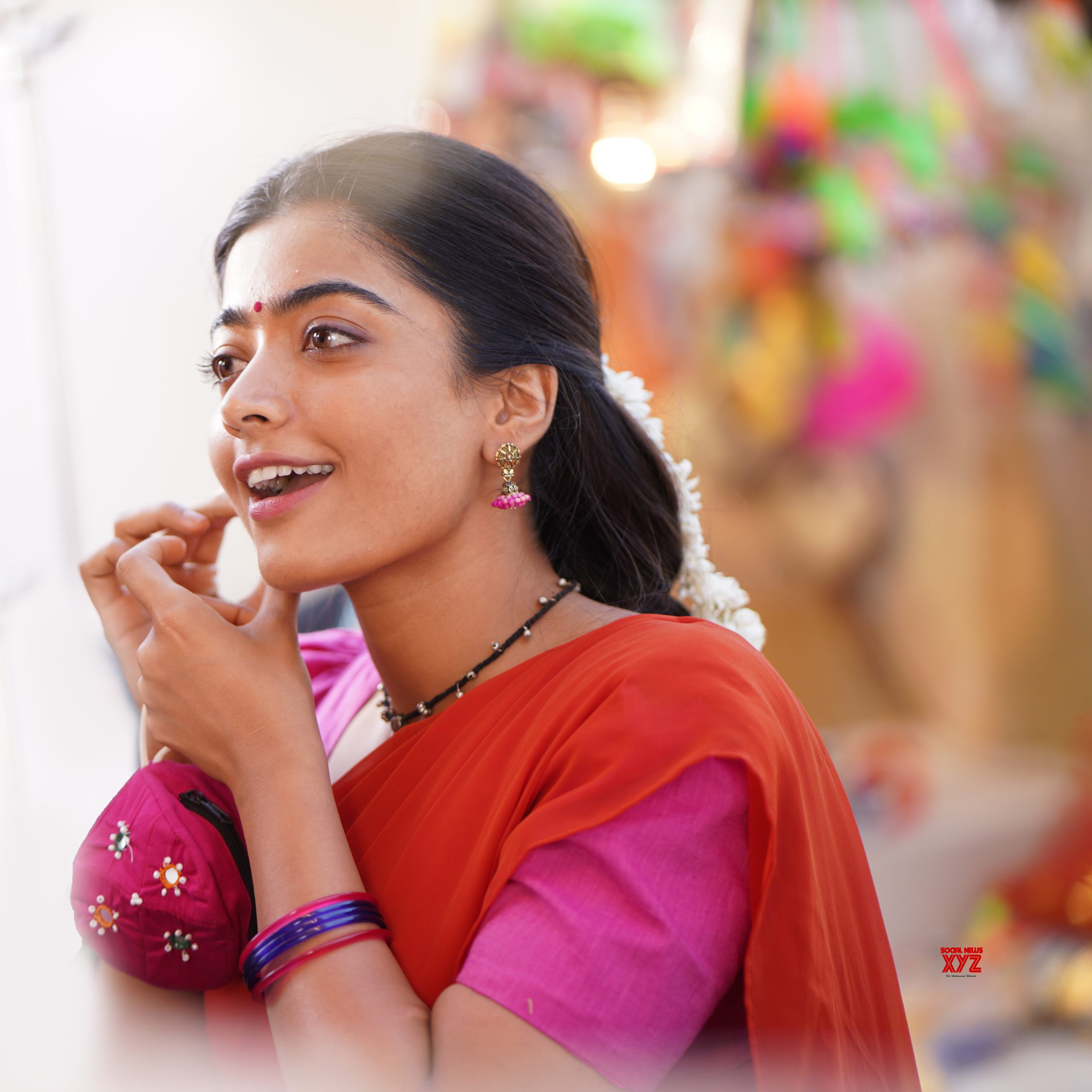 Actress Rashmika Mandanna HD Still From Pushpa Movie - Social News XYZ