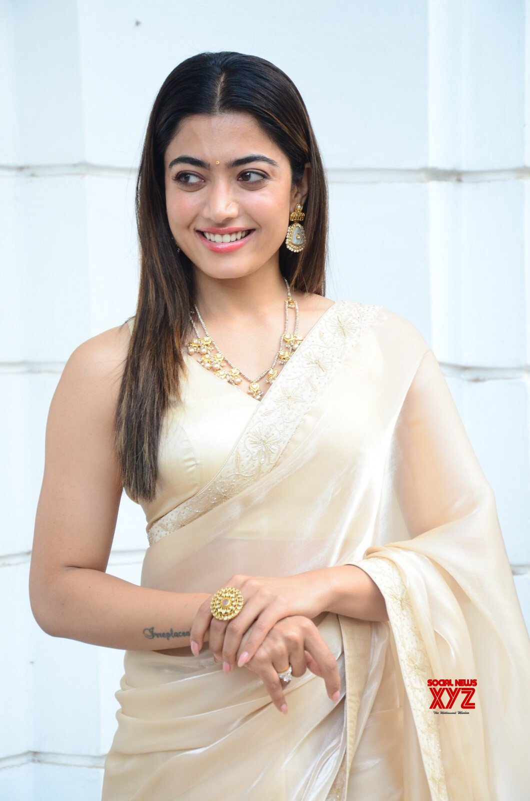 Actress Rashmika Mandanna Glam Stills From Pushpa Interview - Social ...