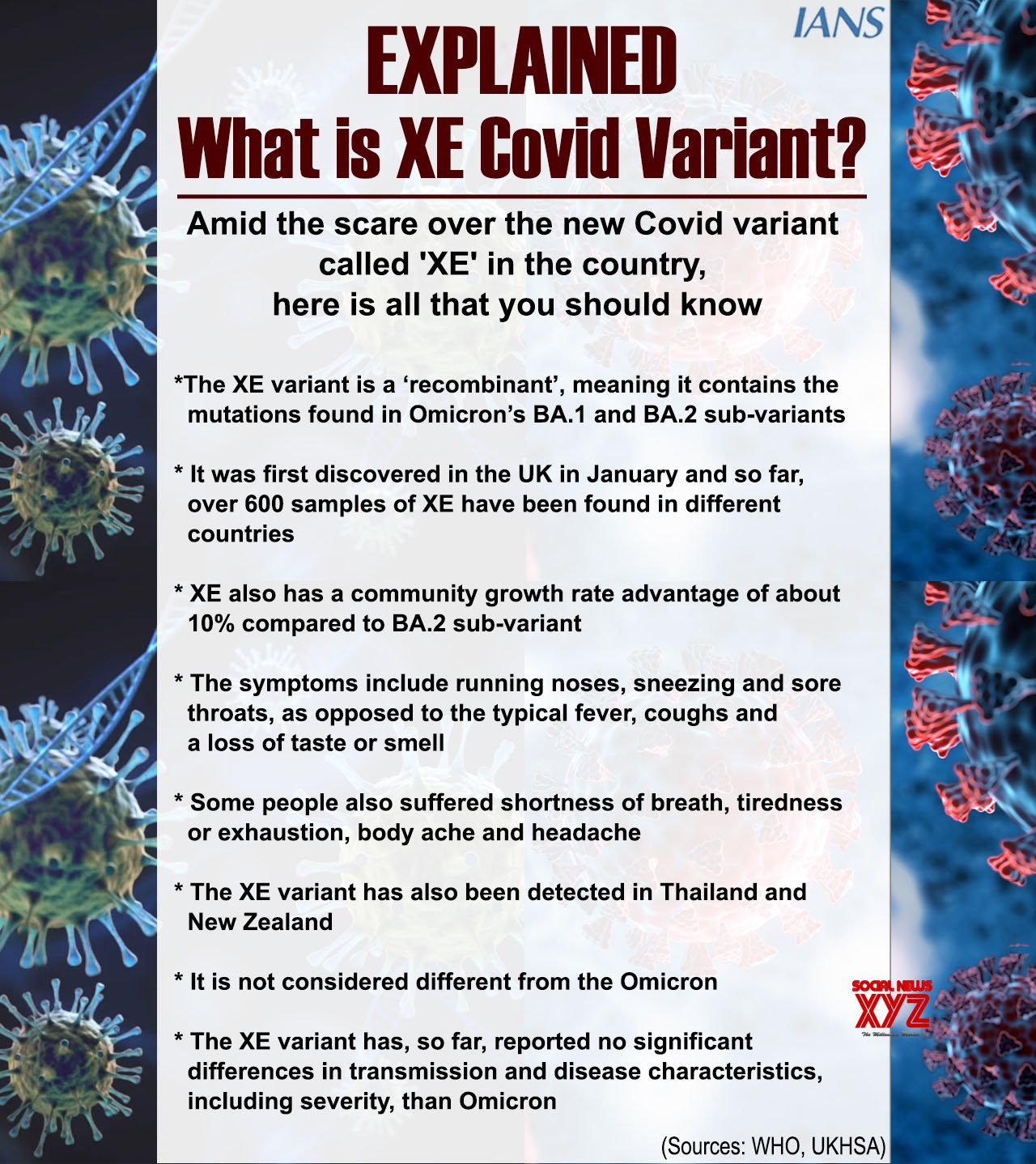 Infographics:Sci - Tech Graphic 1: Explained: What Is XE Covid Variant ...