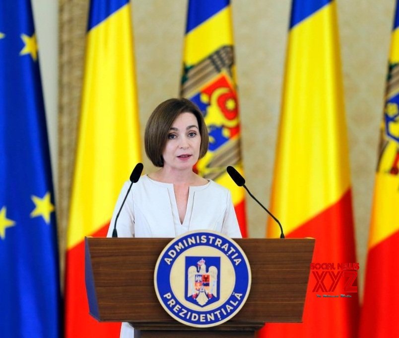 Romania:Moldovan President Maia Sandu Speaks At A Joint Press ...