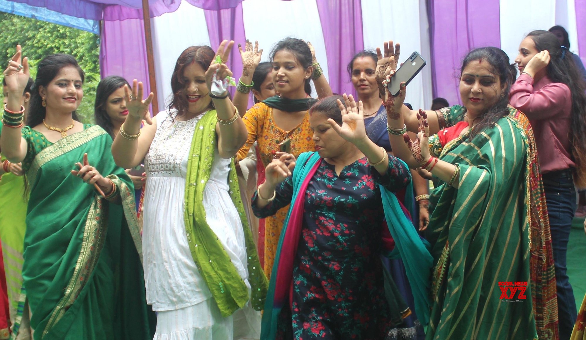 :Meerut :Women Celebrate Hariyali Teej Festival In Holi Months Of ...