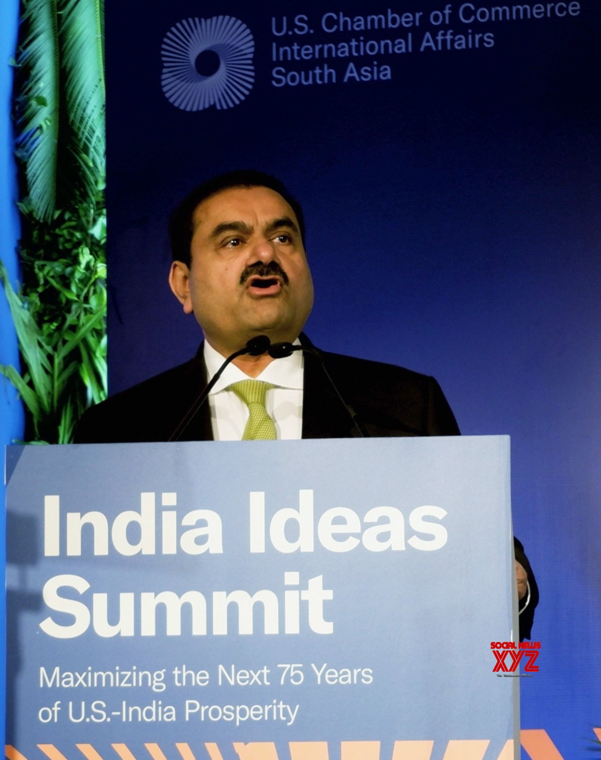 New Delhi: Adani Group Chairman Gautam Adani Addresses At The Opening ...