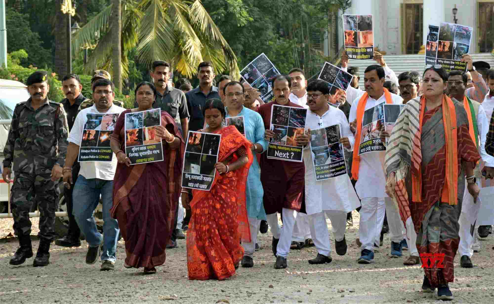 Kolkata: BJP Protest Against West Bengal Government #Gallery - Social ...