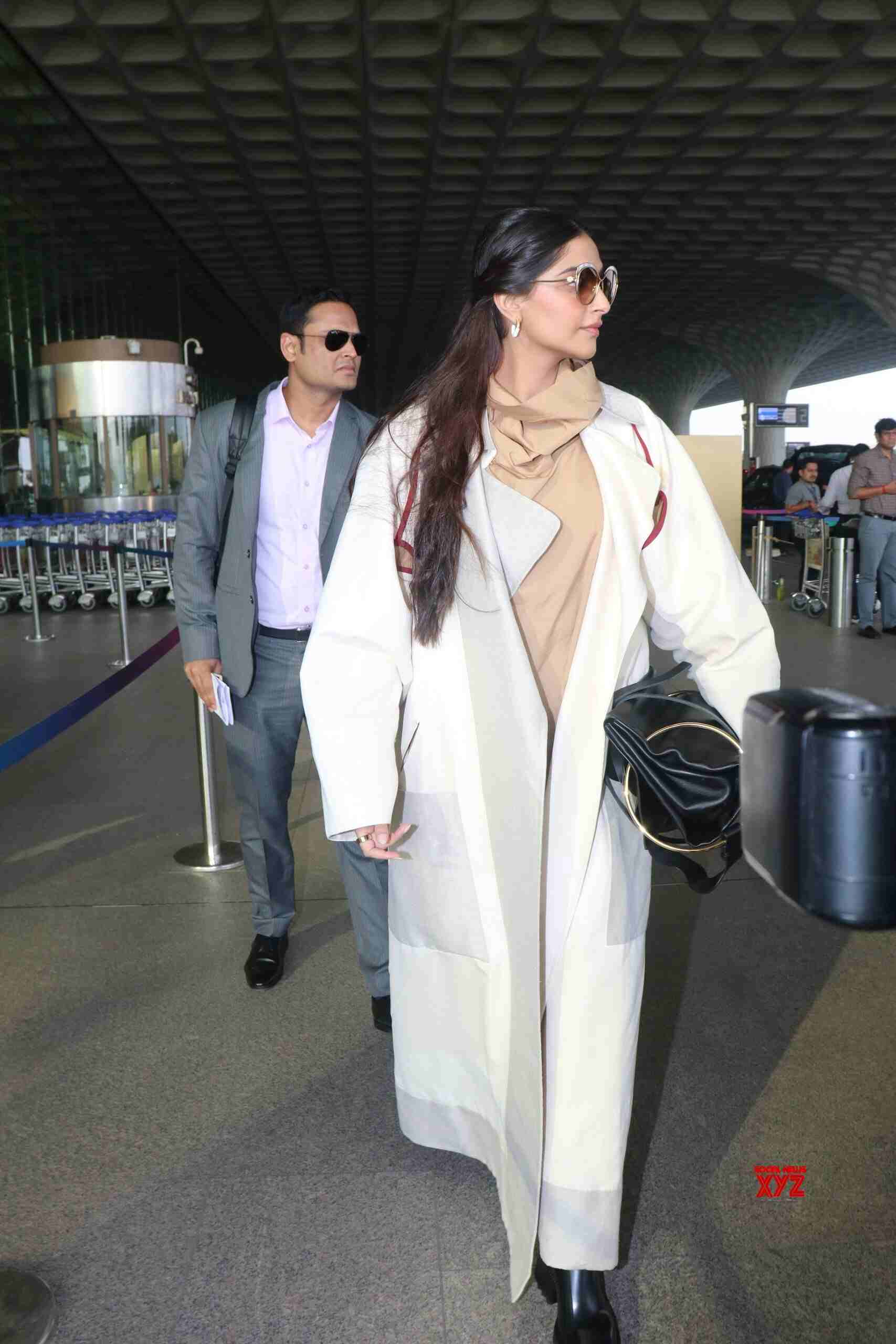 Actress Sonam Kapoor Spotted At Airport In Mumbai Departure - Gallery ...