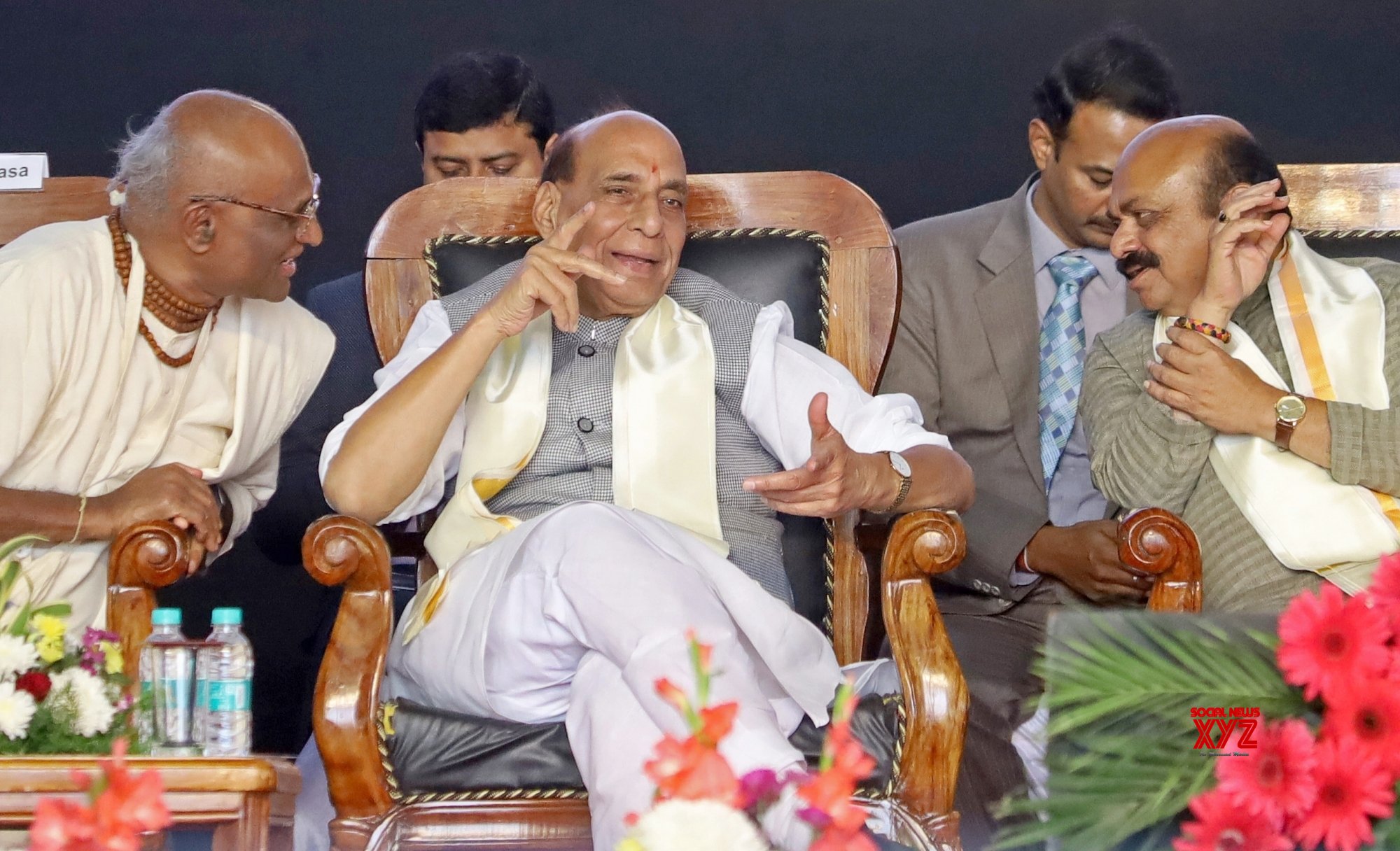 :Bengaluru: Rajnath Singh And Chief Minister Of Karnataka Basavaraj S ...