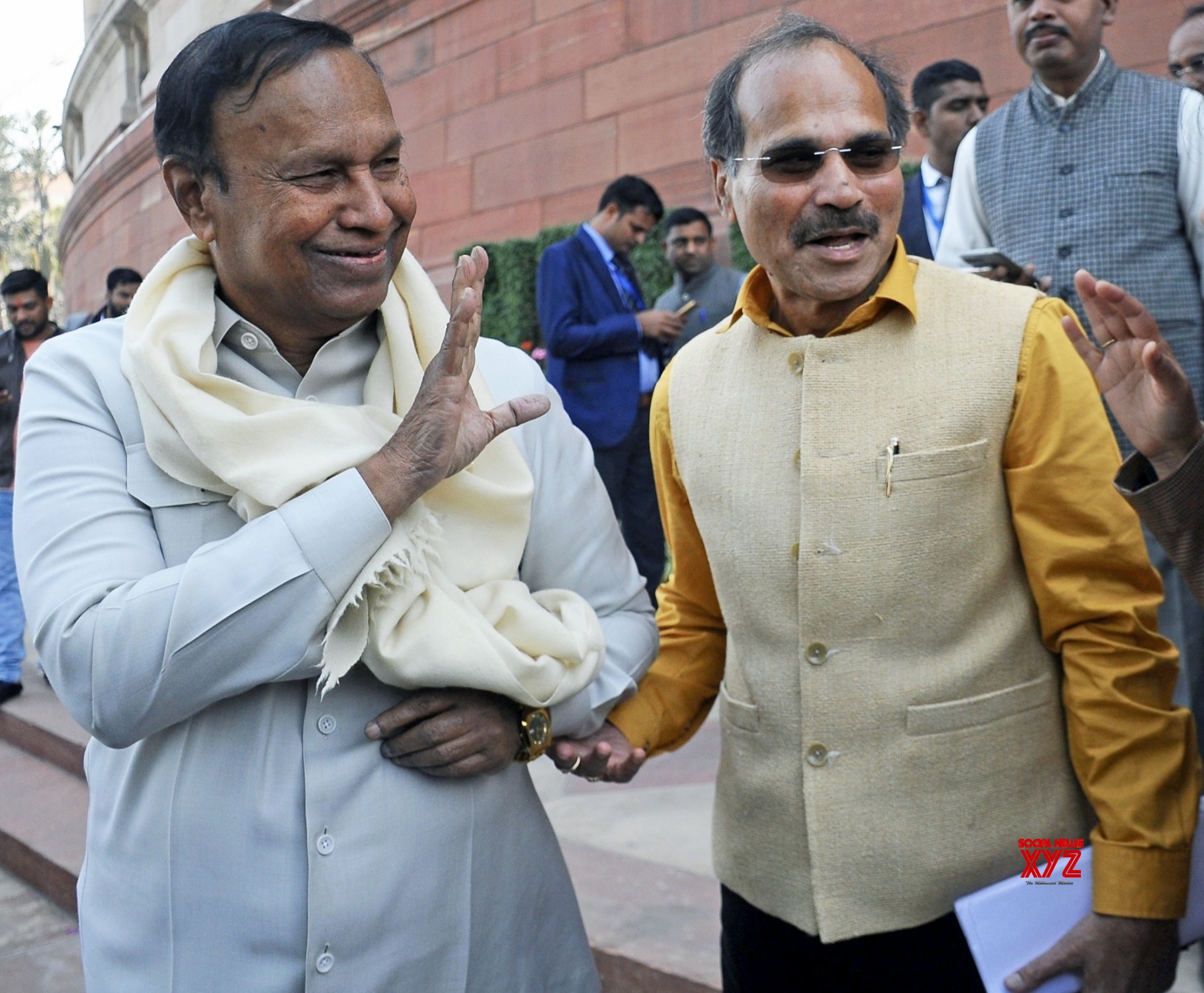 New Delhi: DMK MP TR Balu And Congress MP Adhir Ranjan Chowdhury At ...