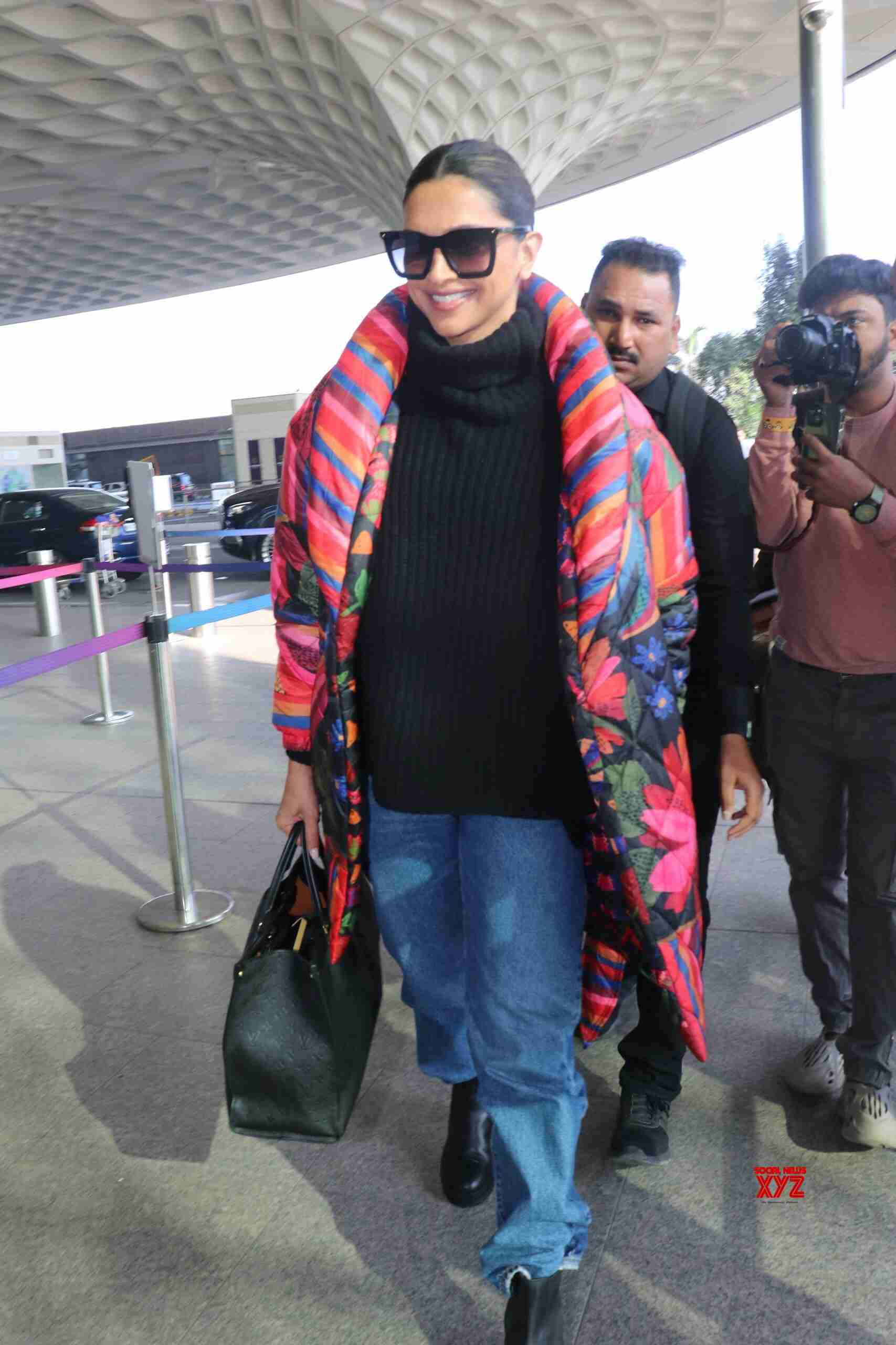 Actress Deepika Padukone Spotted At Airport In Mumbai Departure ...