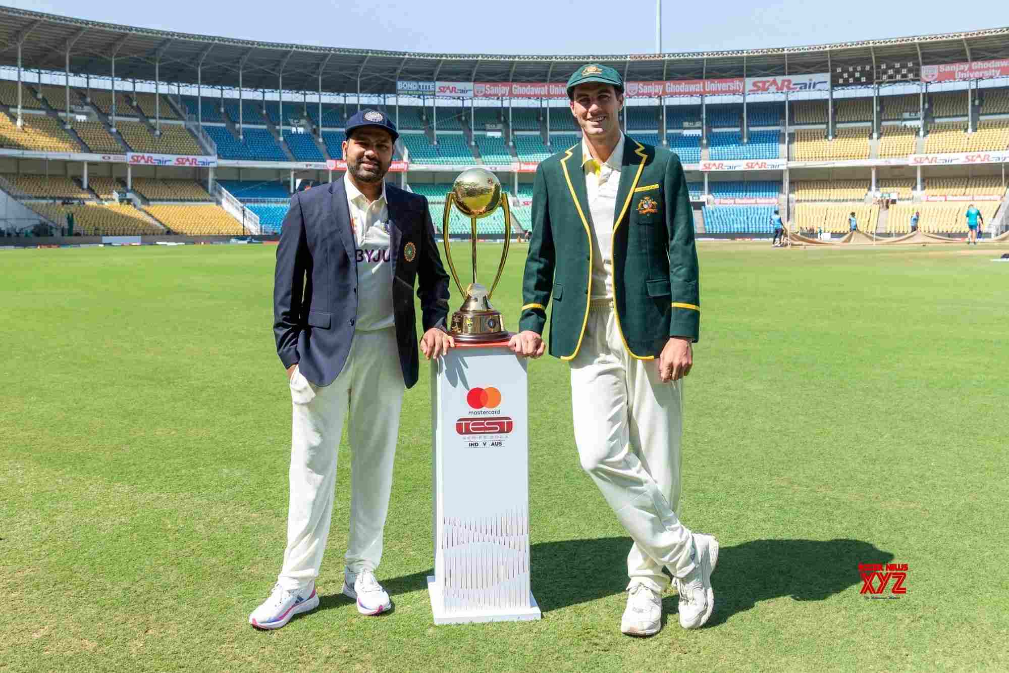 Nagpur : Indian Captain Rohit Sharma With His Australian Counterpart ...