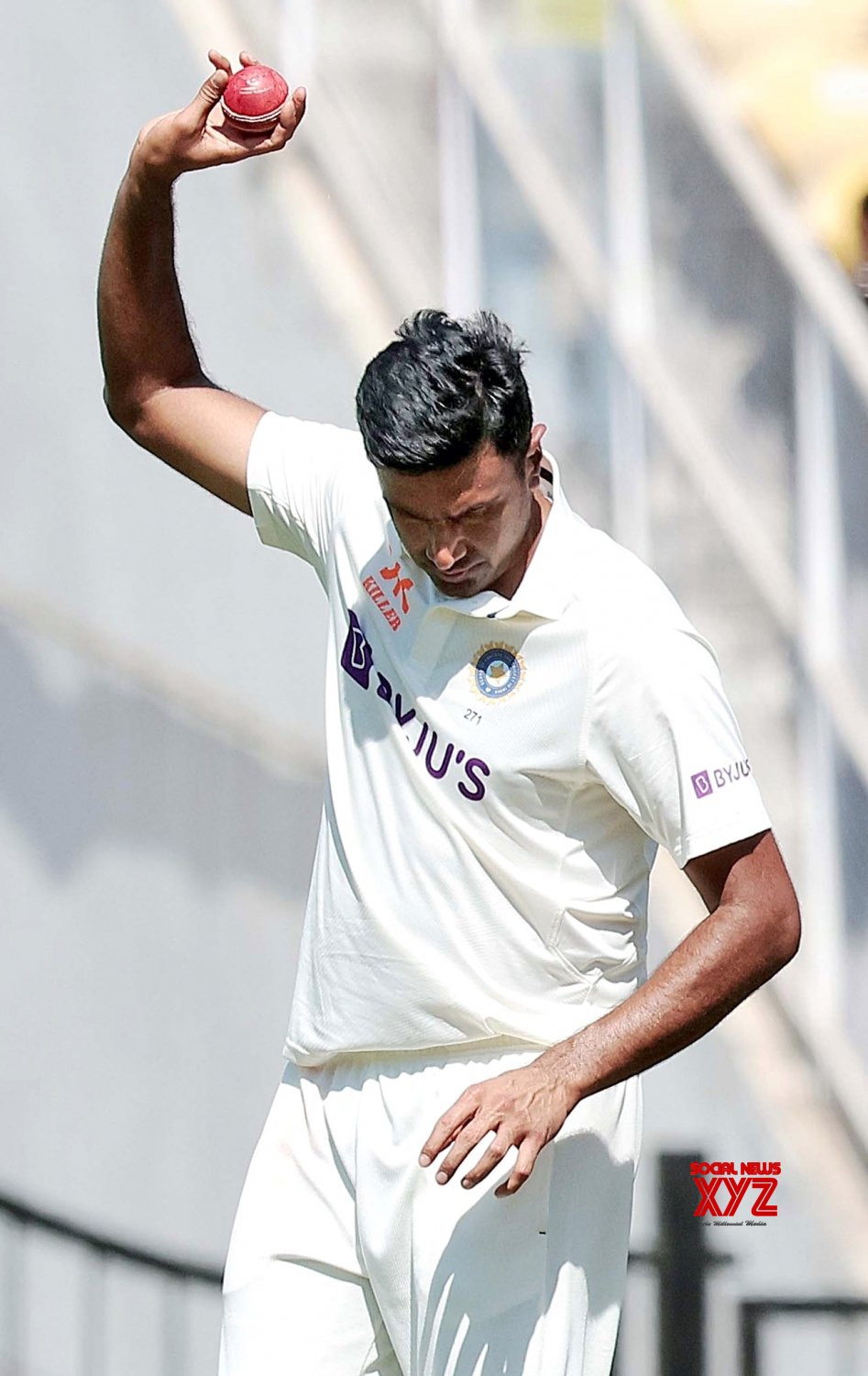 : Nagpur: Indian Bowler Ravichandran Ashwin Celebrates After Taking His ...