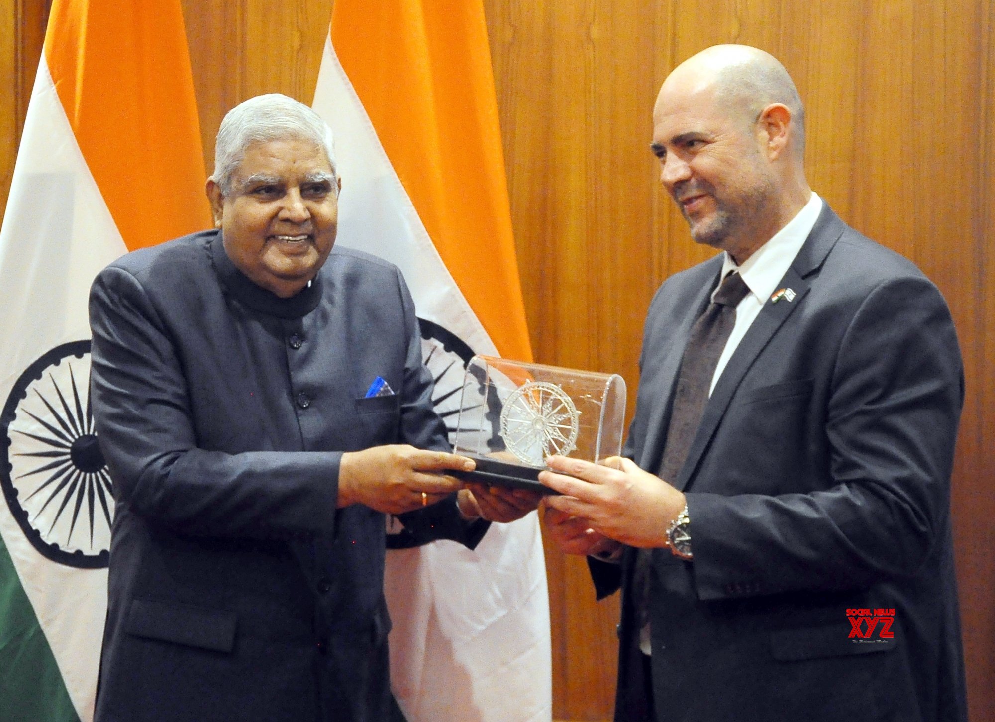 New Delhi : Vice President Jagdeep Dhankhar Along With Speaker Of The ...