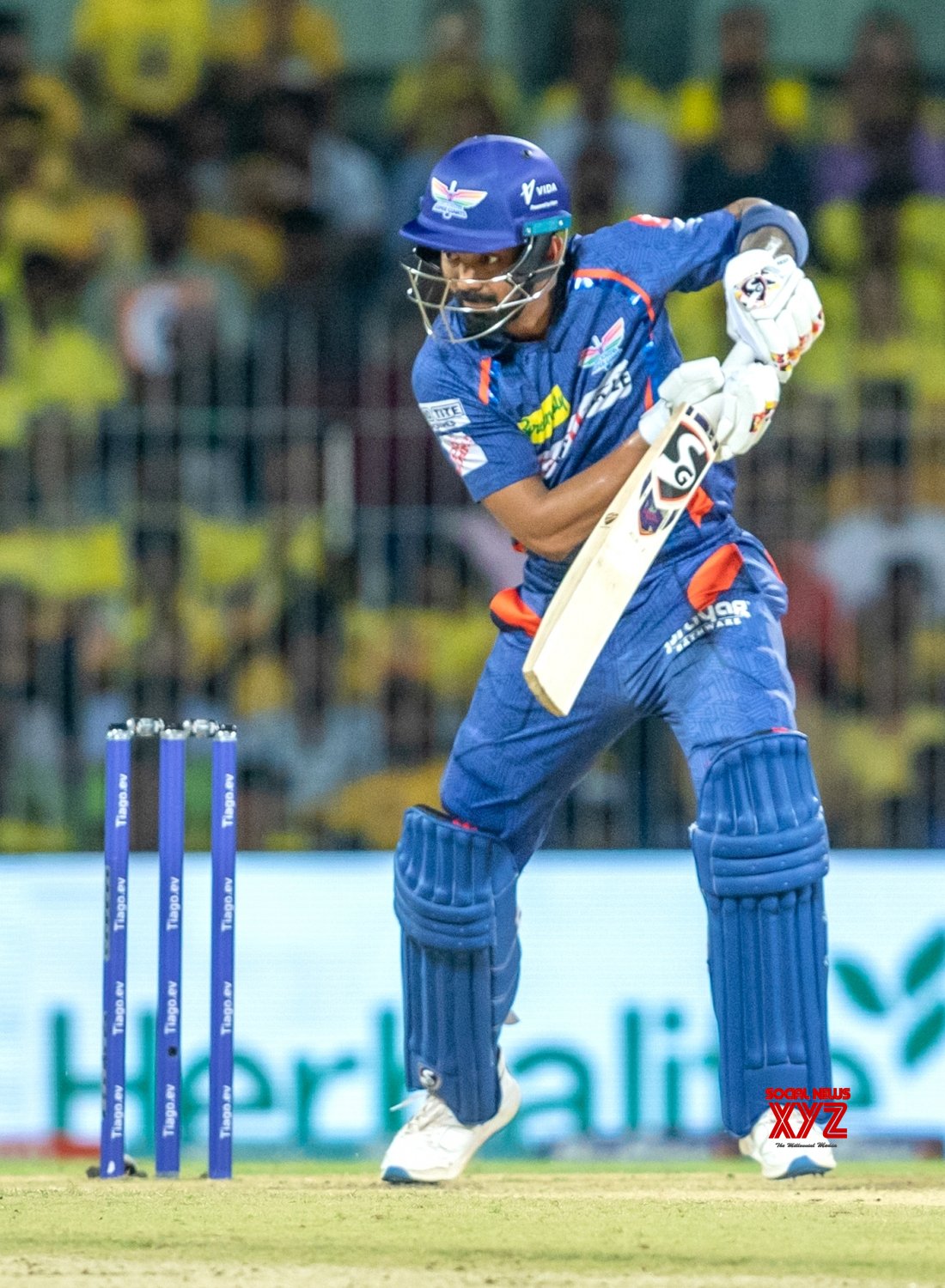 : Chennai: LSG Captain KL Rahul Plays A Shot During The IPL 2023 # ...