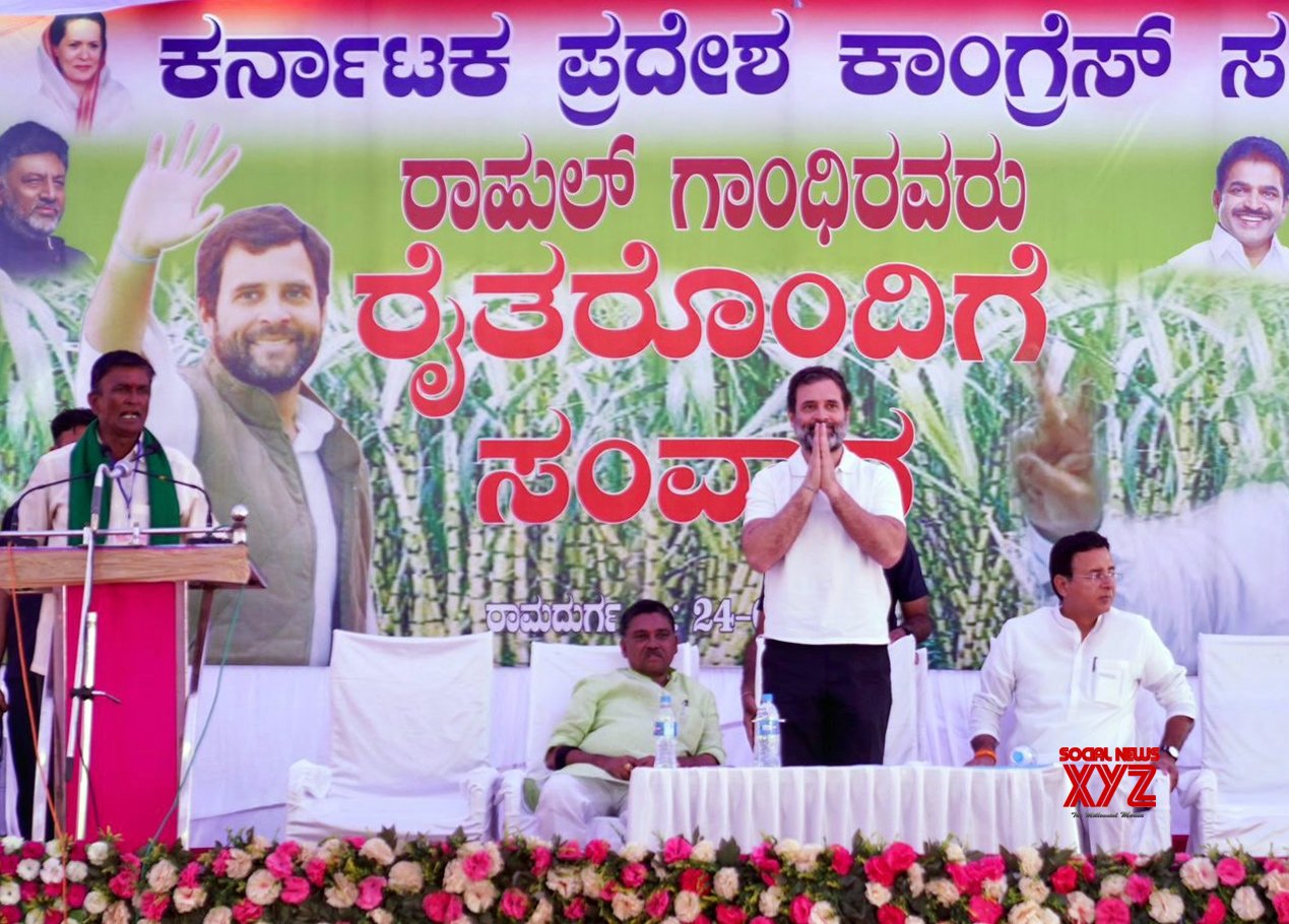 Belgaum: Congress Leader Rahul Gandhi - During A Public Meeting Ahead ...